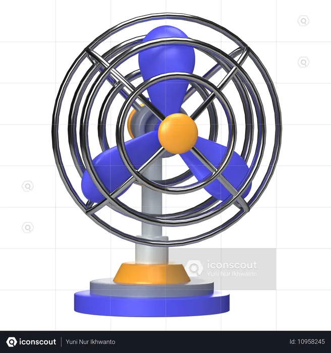 Desk Fan  3D Icon