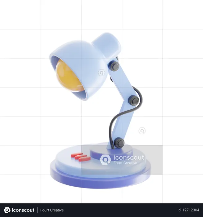Desk Lamp  3D Icon