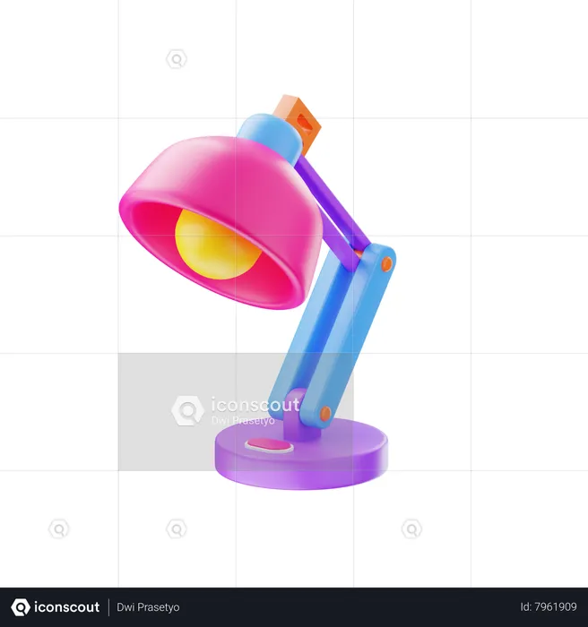 Desk Lamp  3D Icon