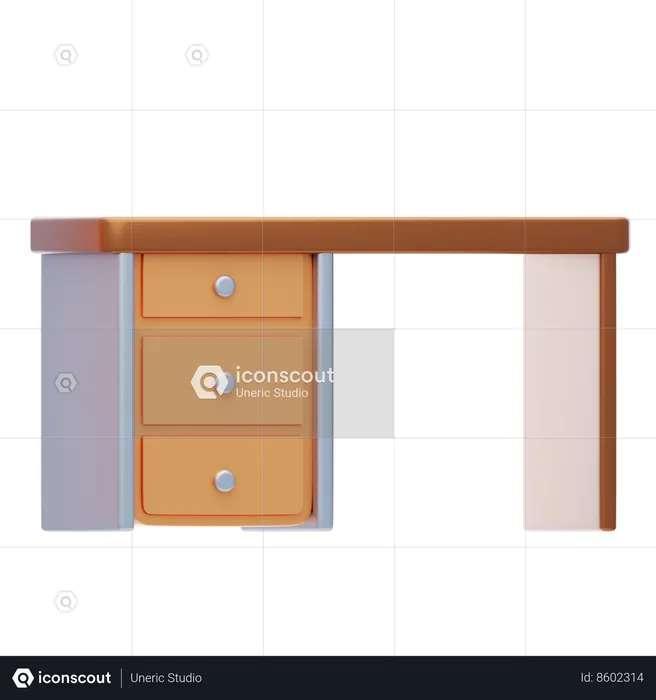 Desk Table  3D Icon