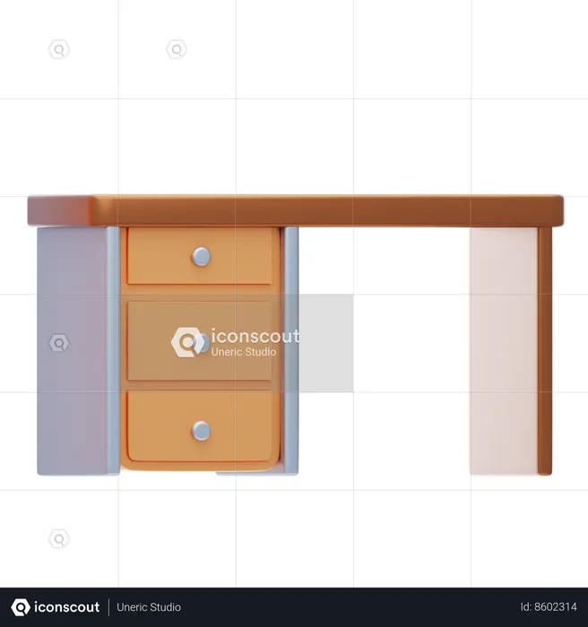 Desk Table  3D Icon