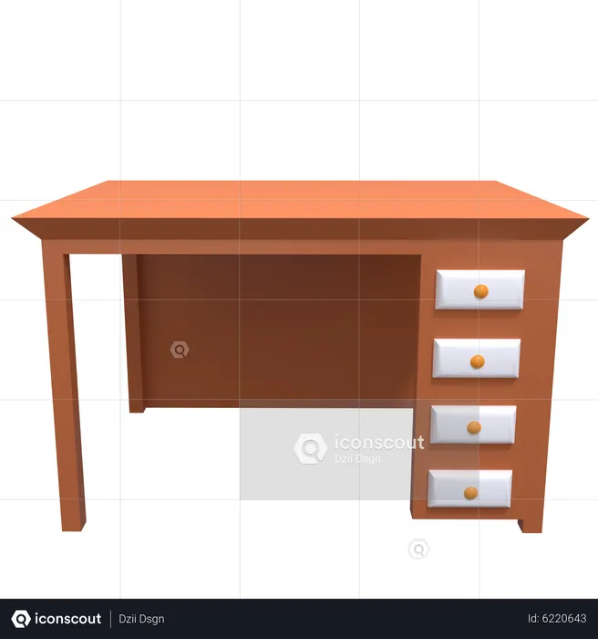 Desk Table  3D Icon