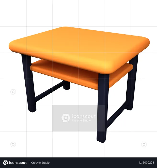 Desk Table  3D Icon
