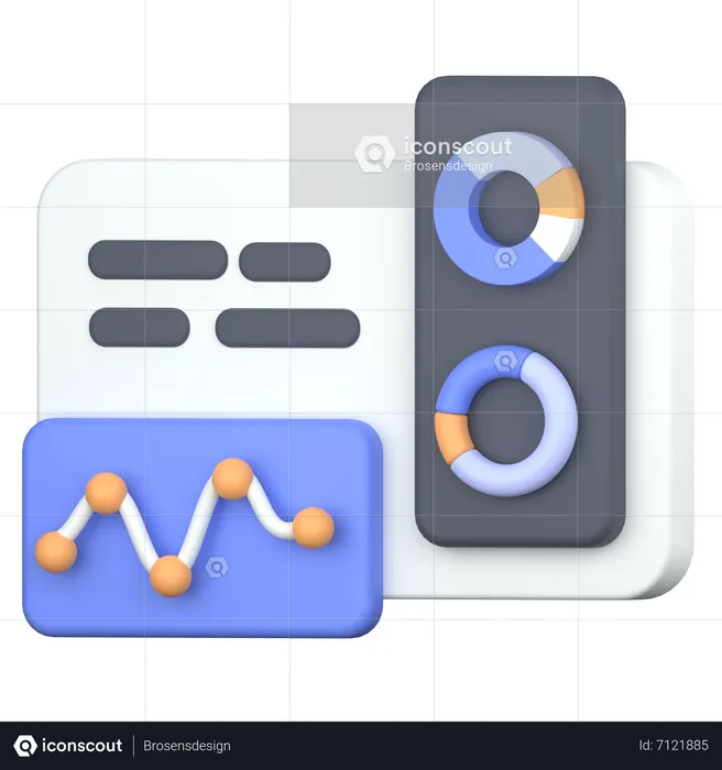 Desktop analysis  3D Icon