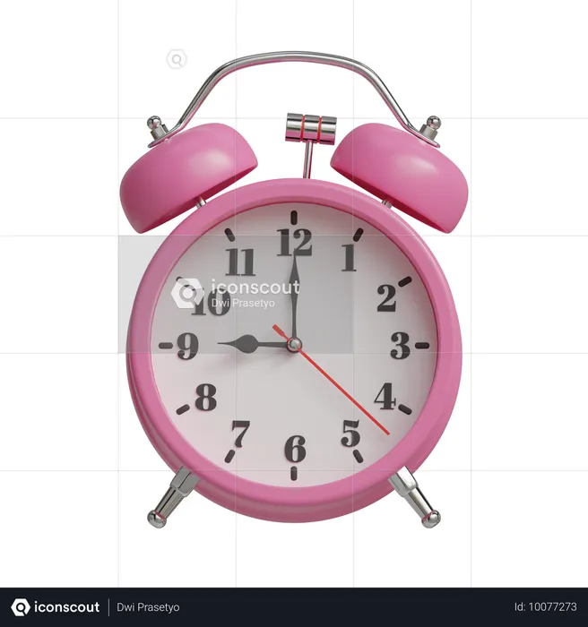 Despertador 9 horas  3D Icon