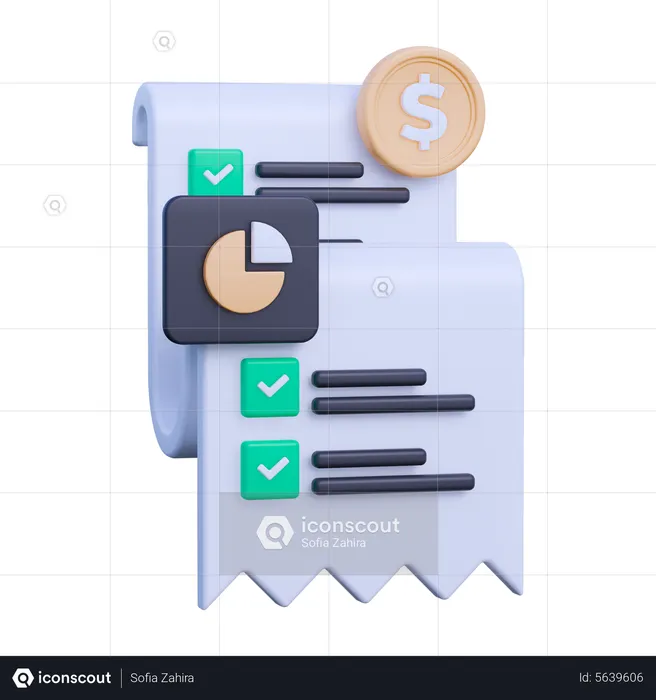 Despesas financeiras  3D Icon