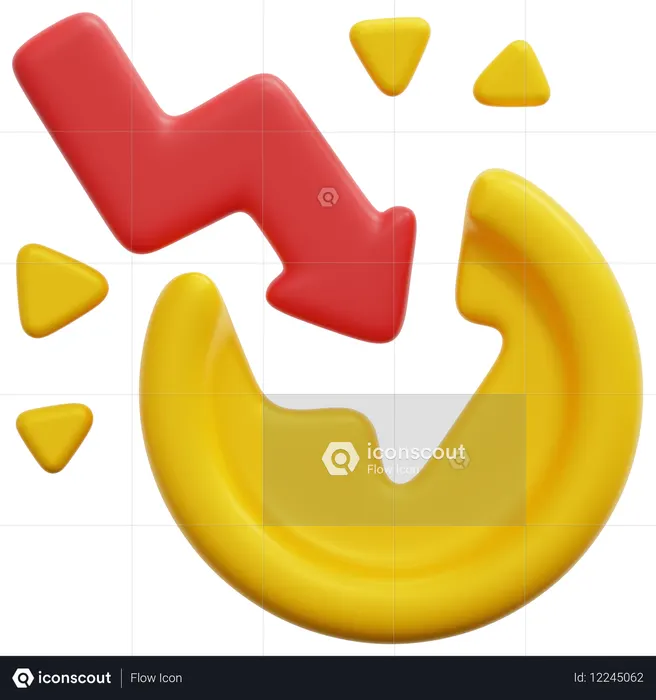 Caída de la moneda  3D Icon