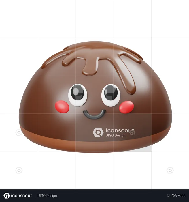 Dessert au chocolat  3D Icon