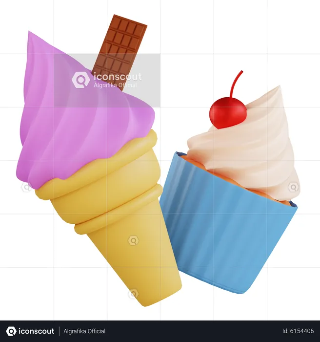 Dessert Food  3D Icon