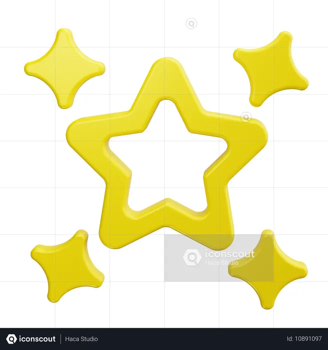 Estrela de destaque  3D Icon