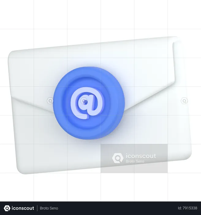 Destino del correo  3D Icon