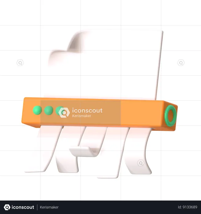 Destructeur de fichiers  3D Icon
