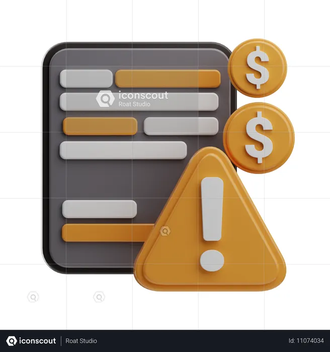 Detecção de fraude  3D Icon