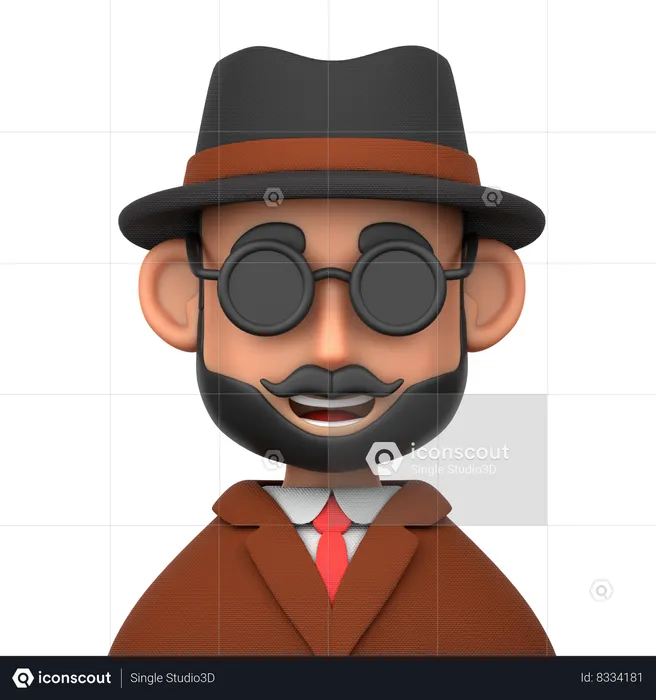 Detective  3D Icon