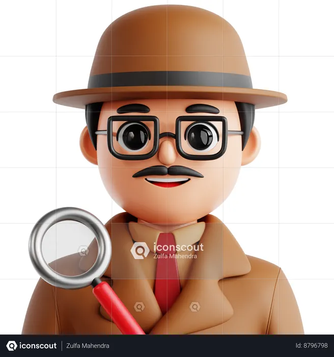 Detective  3D Icon