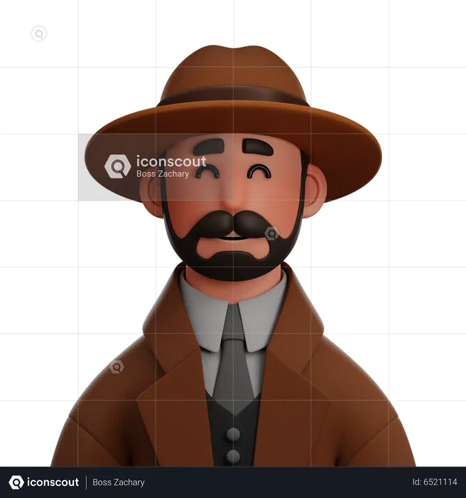 Detective  3D Icon