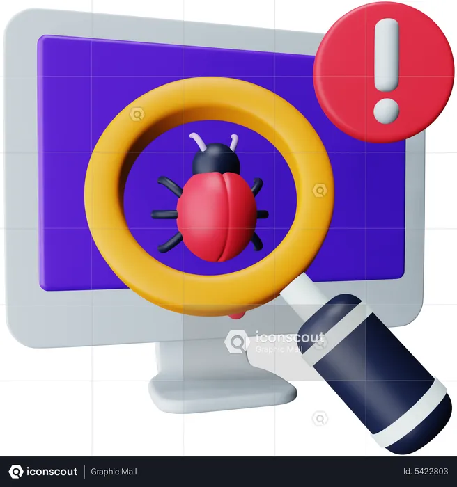 Detector de bugs  3D Icon