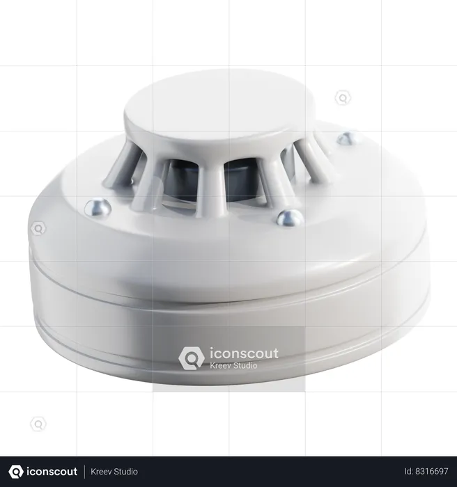 Detector de humo  3D Icon