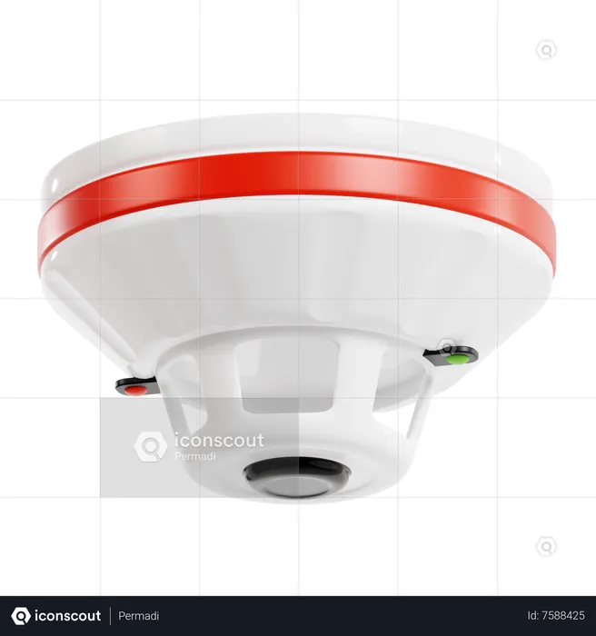 Detector de humo  3D Icon