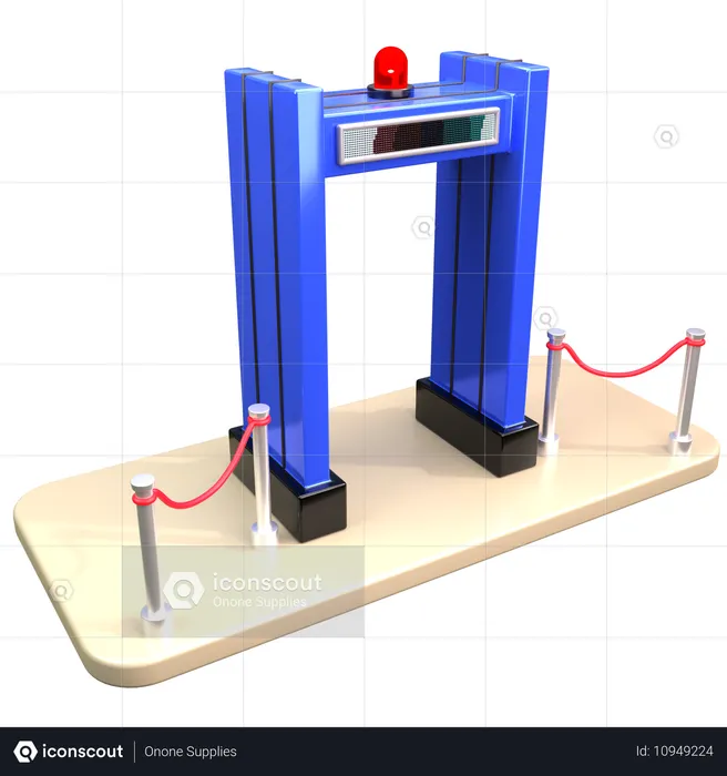 Detector de metal  3D Icon