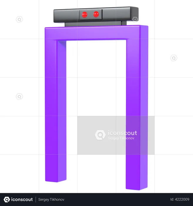 Detector de metales  3D Illustration