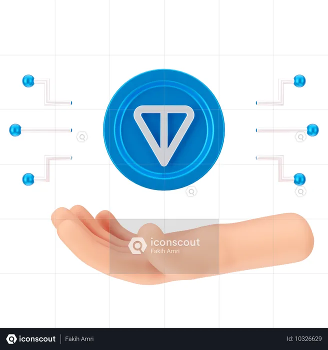 Tenir une tonne de pièces  3D Icon