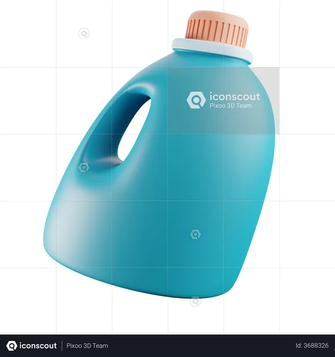Detergent Bottle  3D Illustration