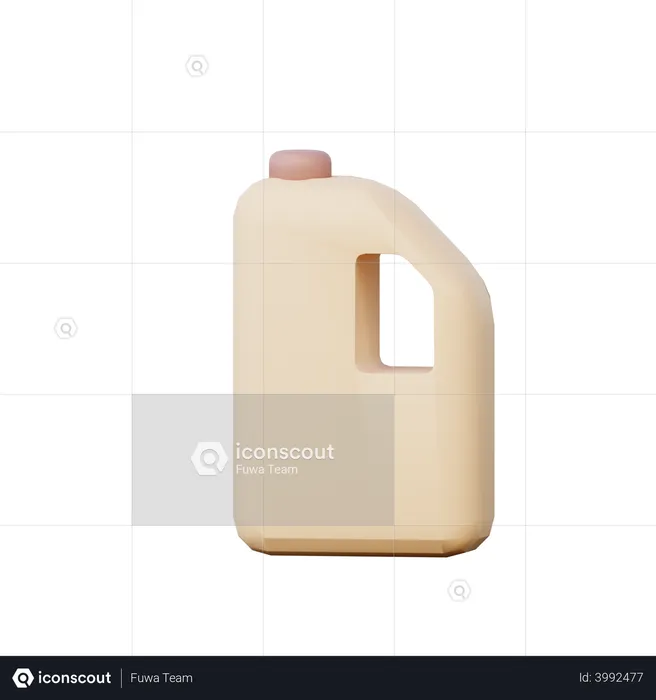 Detergent Bottle  3D Illustration