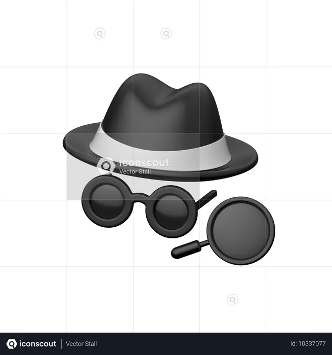 Detetive  3D Icon