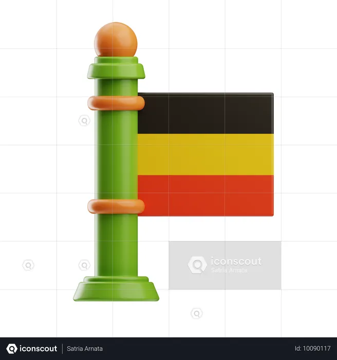 Deutschland Flagge  3D Icon