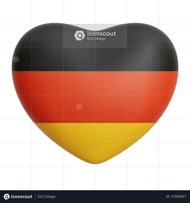 Deutschland Liebe  3D Icon