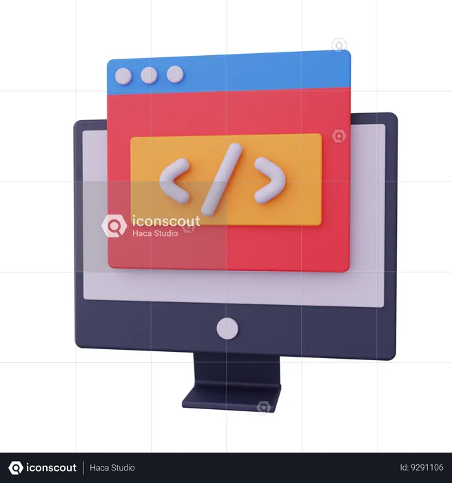 Developer  3D Icon