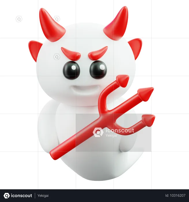 Devil  3D Icon