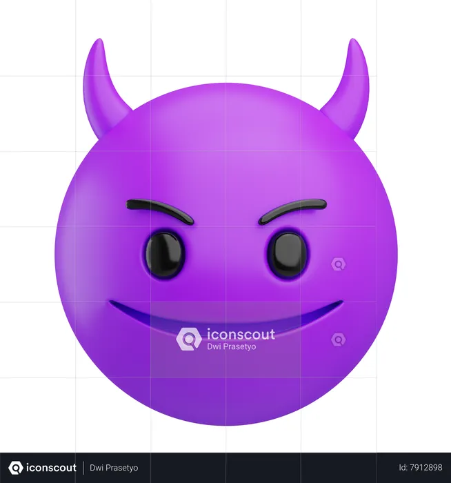 Devil Emoji 3D Icon