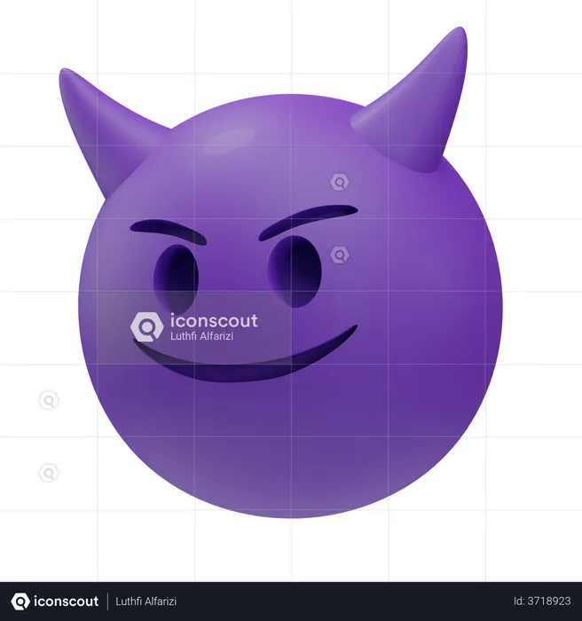 Devil Emoji 3D Illustration