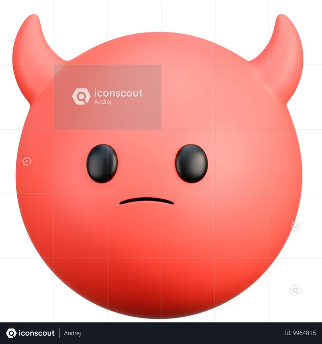 Devil Emoji Emoji 3D Icon