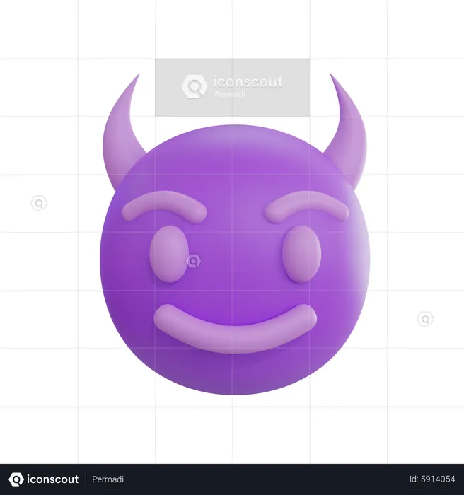 Devil Emoji Emoji 3D Icon