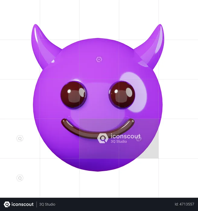Devil Emoji Emoji 3D Illustration