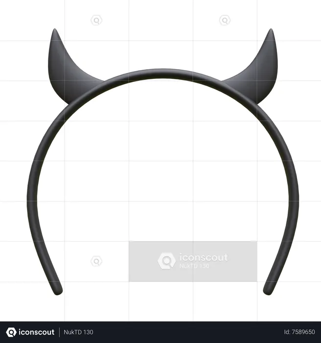 Devil Head Band  3D Icon