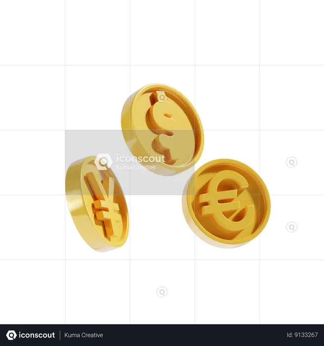 Devises  3D Icon