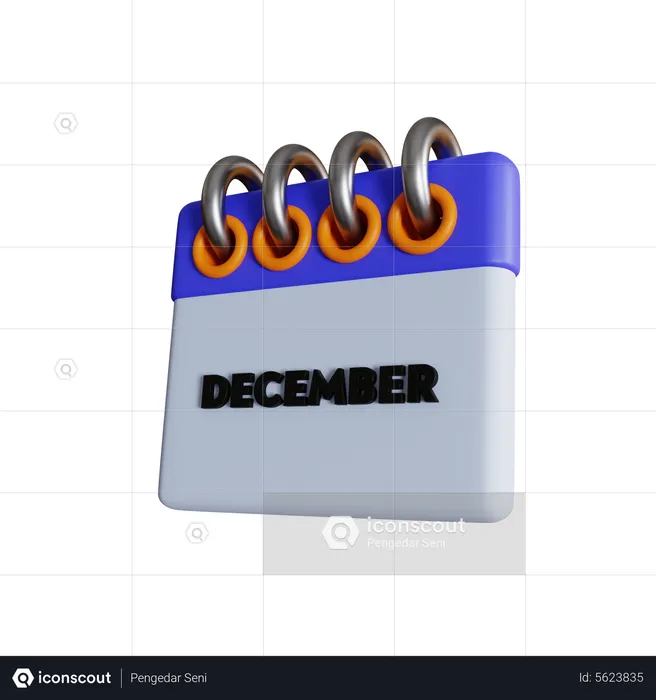 Dezember  3D Icon