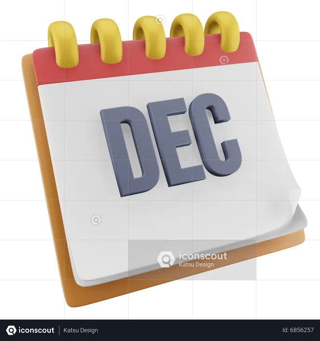 Dezember Monat  3D Icon