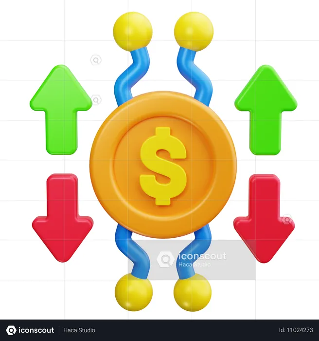 Dezentrale Finanzen  3D Icon