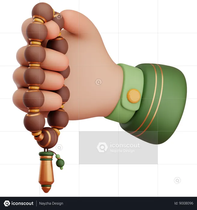 Dhikr rezando  3D Icon