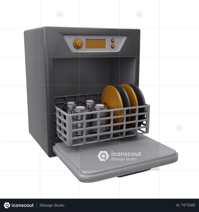 Dhiswasher  3D Icon