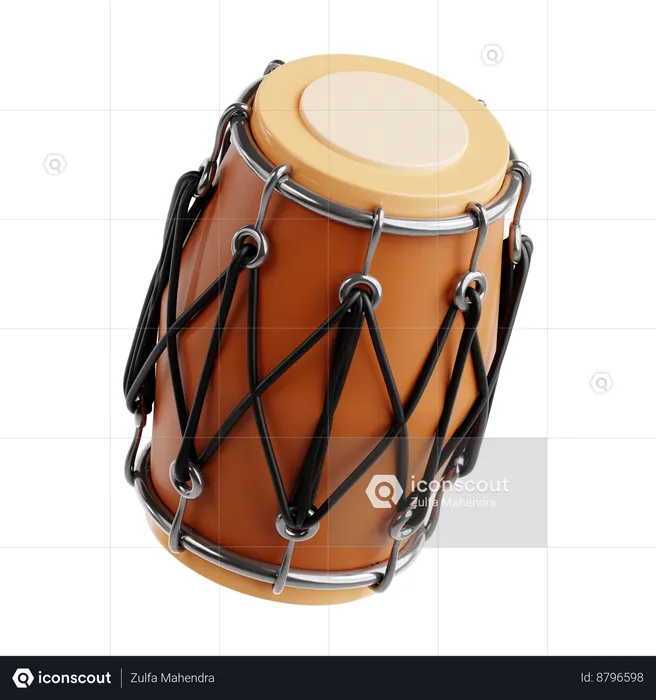 Dhol Drum  3D Icon