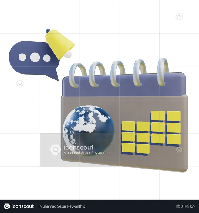 Dia da Terra  3D Icon