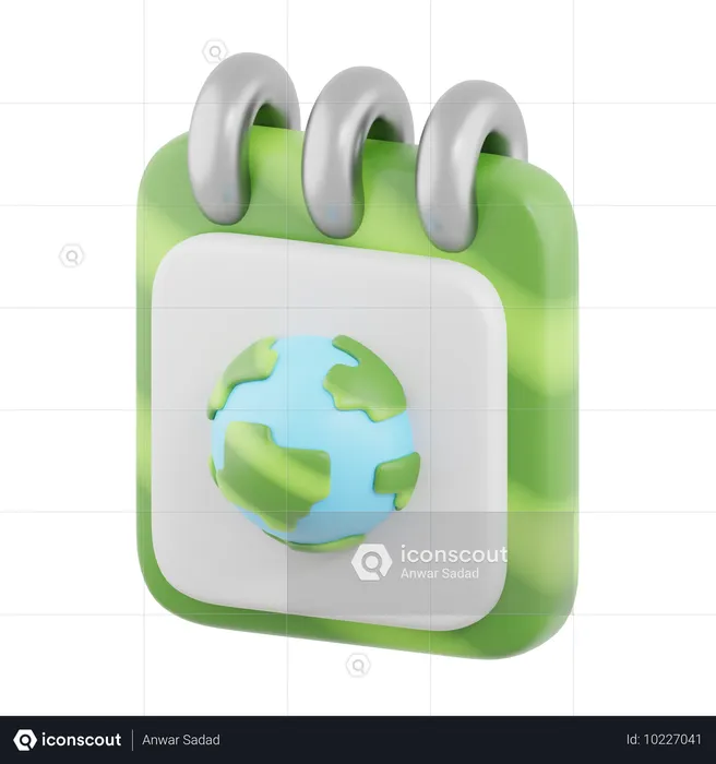 Dia da Terra  3D Icon