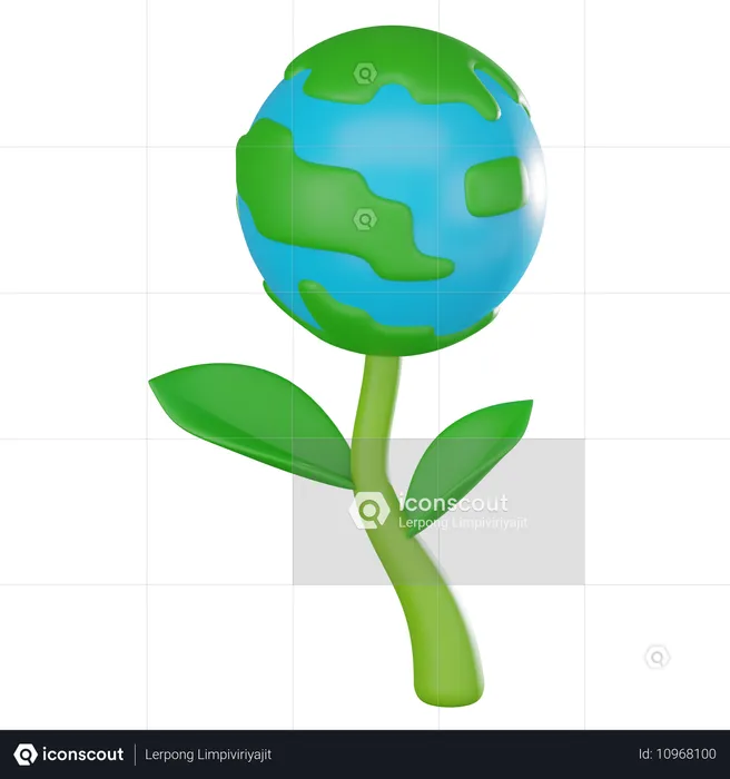 Dia da Terra  3D Icon