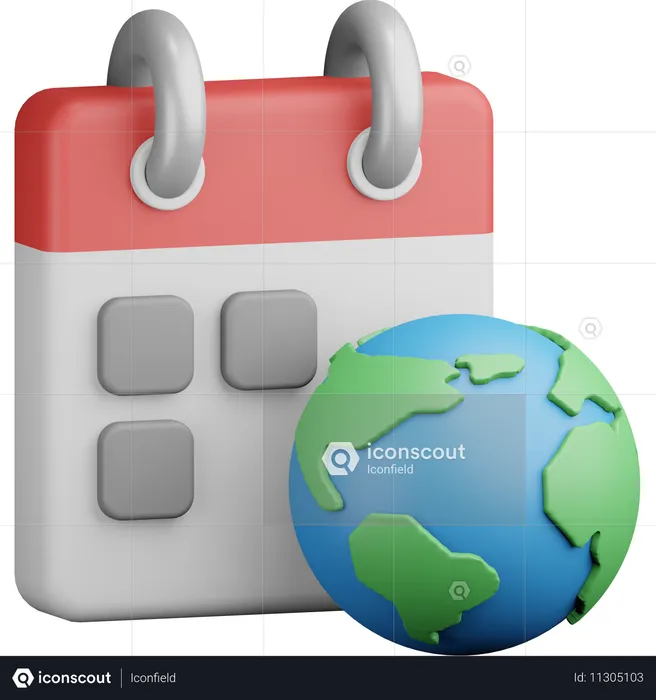 Dia da Terra  3D Icon